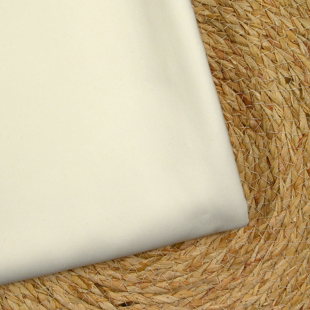 Tissu voile de coton uni blanc cassé - COLLECTION TÉNÉRÉ - Tissus Papi