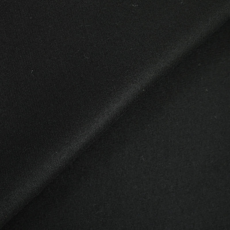 Sergé de 100% laine noir charbon