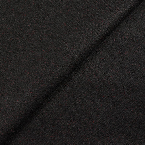 Sergé de 100% laine rouge fond noir