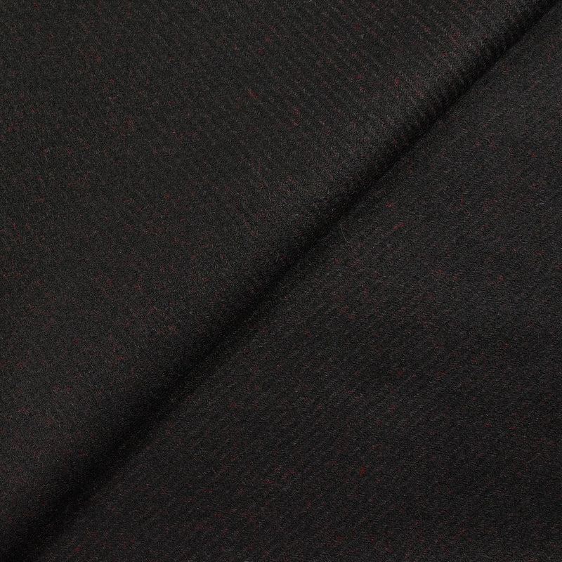 Sergé de 100% laine rouge fond noir