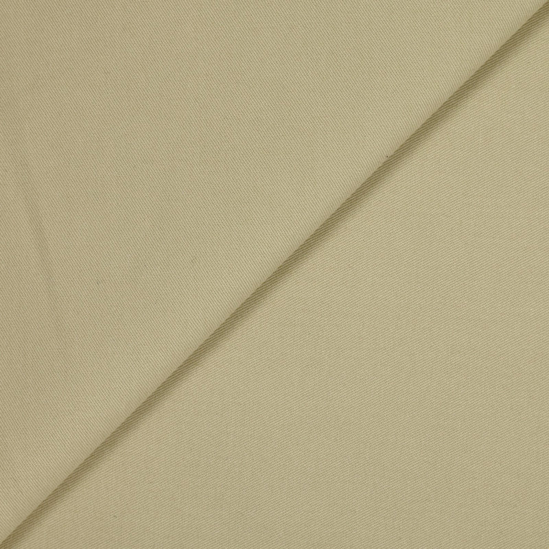 Sergé de coton élasthanne beige
