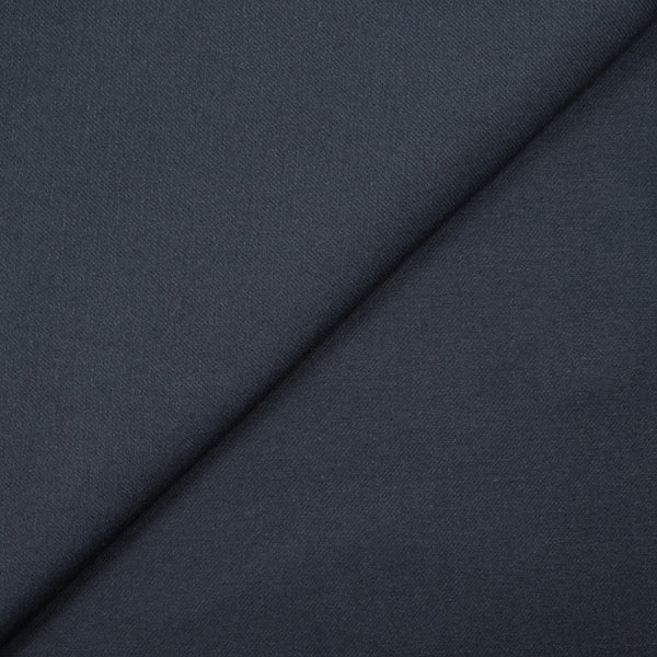 Sergé de coton gratté bleu marine