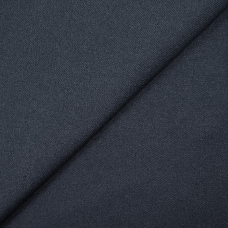 Sergé de coton gratté bleu marine