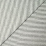 Sergé de coton rayure grise et blanche