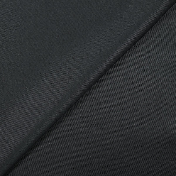 Sergé de coton viscose satiné bleu nuit