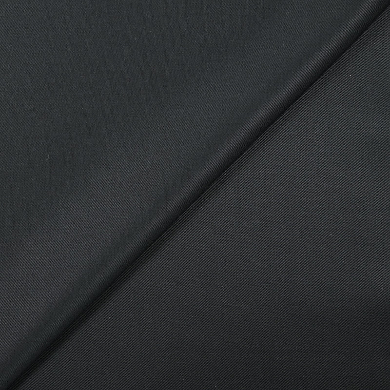 Sergé de coton viscose satiné bleu nuit