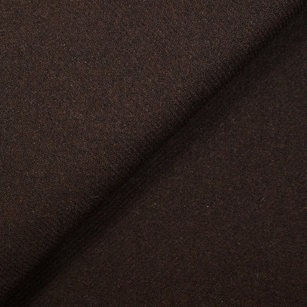 Sergé de laine mélangée chocolat