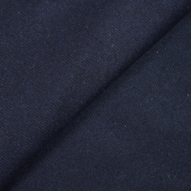 Sergé de laine mélangée marine