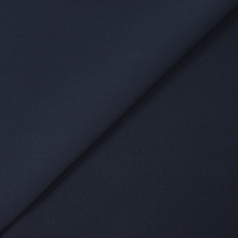 Sergé de polyester élasthanne fantaisie bleu nuit