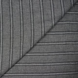 Sergé de viscose esprit chevron noir fond gris anthracite