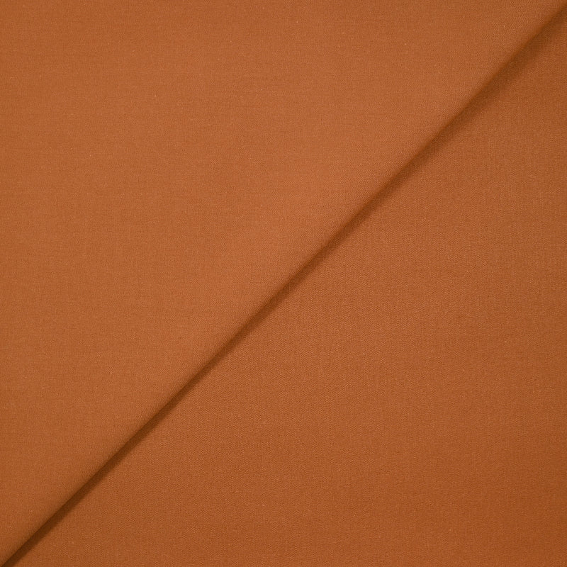 Sergé polycoton orange brûlé