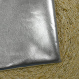 Simili cuir envers maille argent