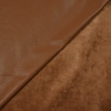 Simili cuir envers velours camel