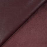 Simili cuir envers velours lie de vin