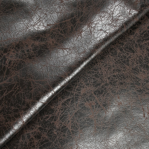 Simili cuir marron envers polaire noir