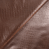 Simili cuir reptile marron