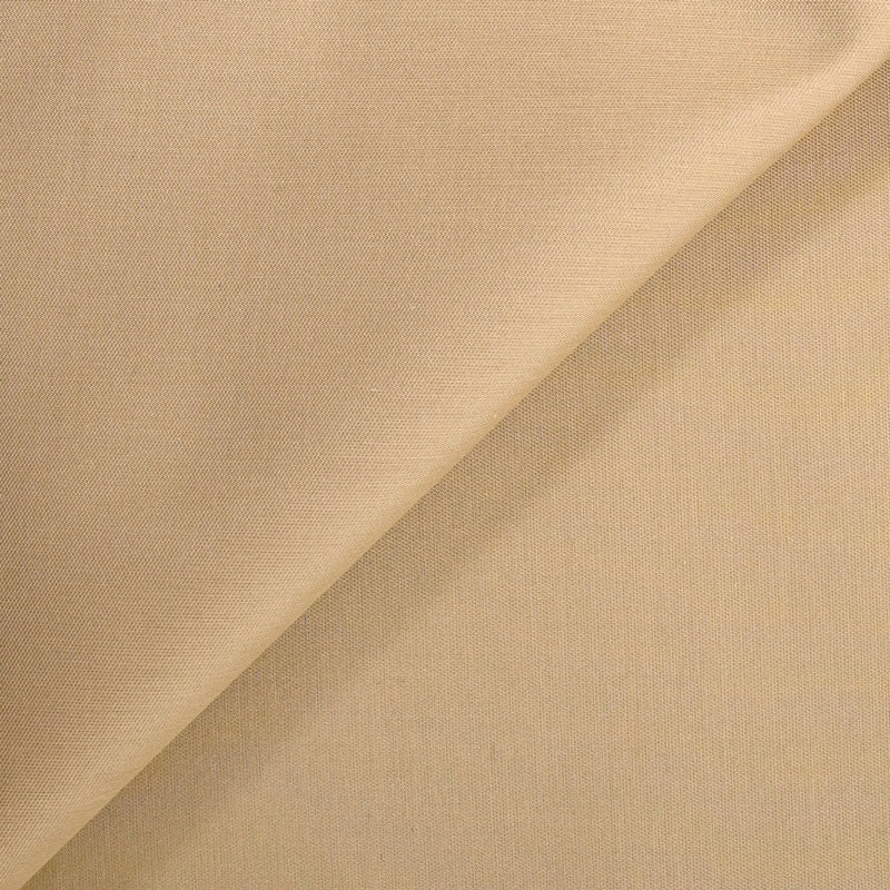 Soie et polyester uni beige