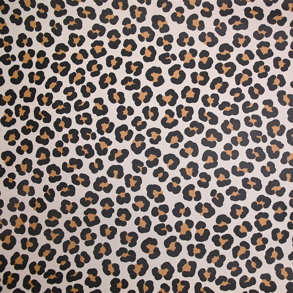 Tissu imperméable déperlant imprimé tacheté marron fond beige