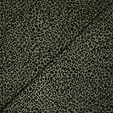 Tissu Maillot de bain recyclé UPF50 imprimé numérique panthère vert kaki