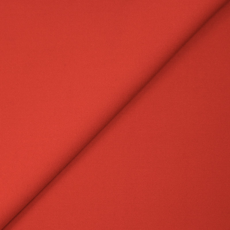 Tissu tailleur 100% laine rouge feu