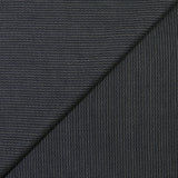 Tissu tailleur en laine mélangée rayure fantaisie fond noir