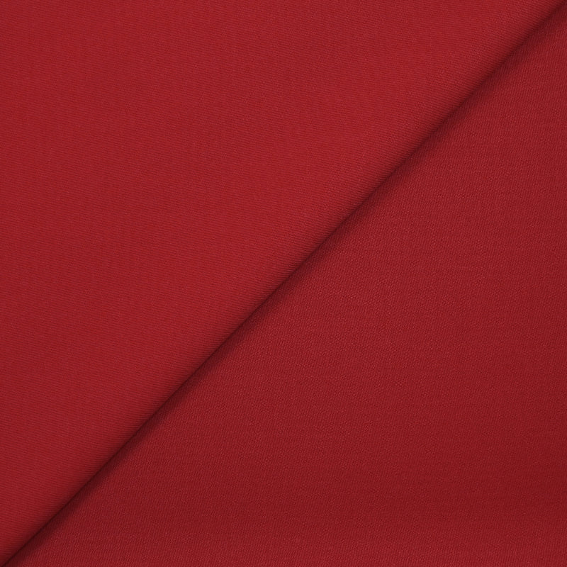 Tissu tailleur en laine mélangée sergé rouge