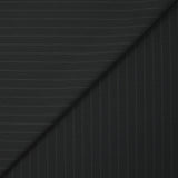 Tissu tailleur laine mélangée rayé Marco fond noir