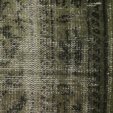Toile de coton nattée imprimée contemporain kaki