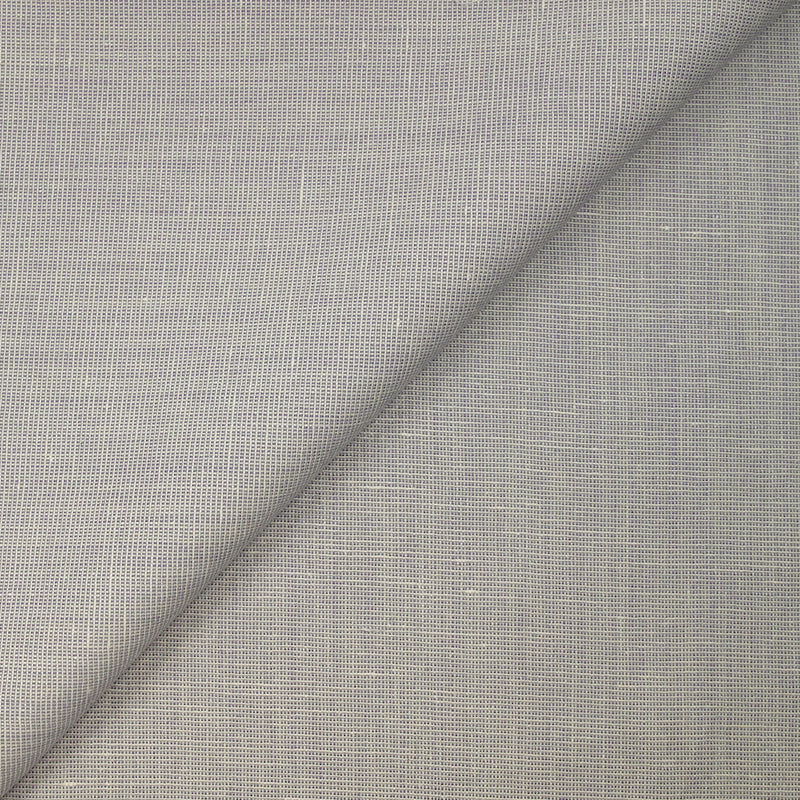 Toile de laine et lin écru et lilas