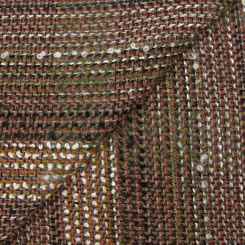 Coupon De Tissu Laine Ultra Fine - 200 X 160 Cm - Marron, Léger - Neuf Pour Couture