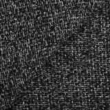 Tweed de laine mélangée noir et gris