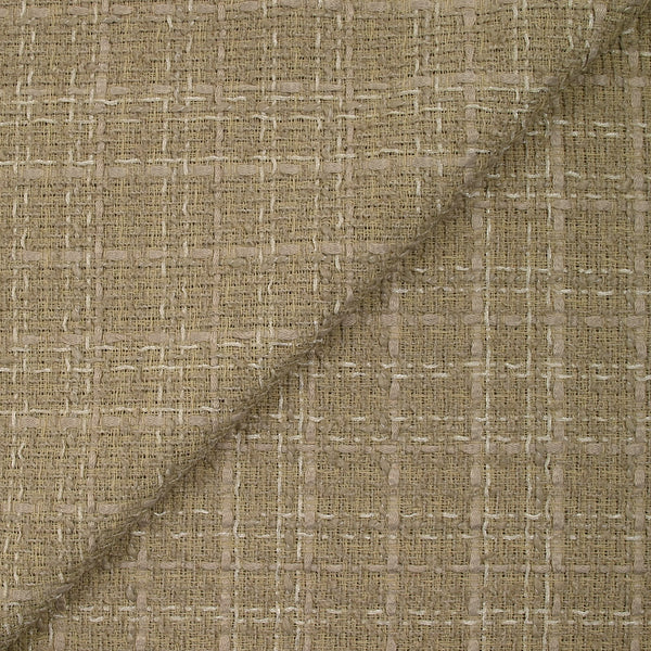 Tweed de polyester Camille fond beige