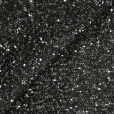 Tweed de polyester noir et écru