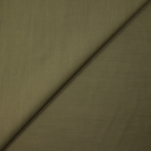 Twill de laine et soie vert kaki