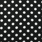 Twill de viscose imprimé à pois fond noir