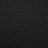 Twill de viscose imprimé à pois fond noir