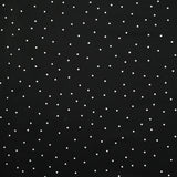 Twill de viscose imprimé confettis fond noir