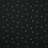 Twill de viscose imprimé pluie de pois fond noir