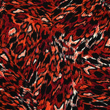 Twill de viscose imprimé Saturne rouge
