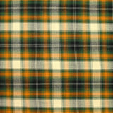 Twill de viscose tartan vert et camel