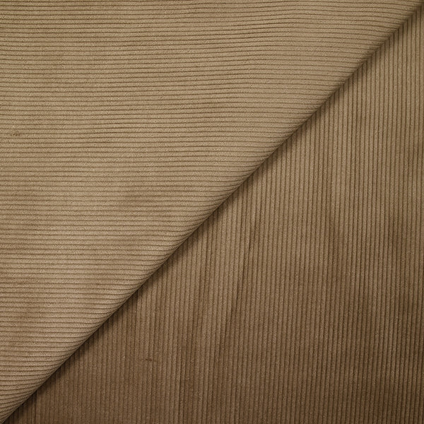 Velours côtelé 100% coton 3 mm sepia