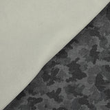 Velours côtelé coton contrecollé jacquard camouflage blanc cassé