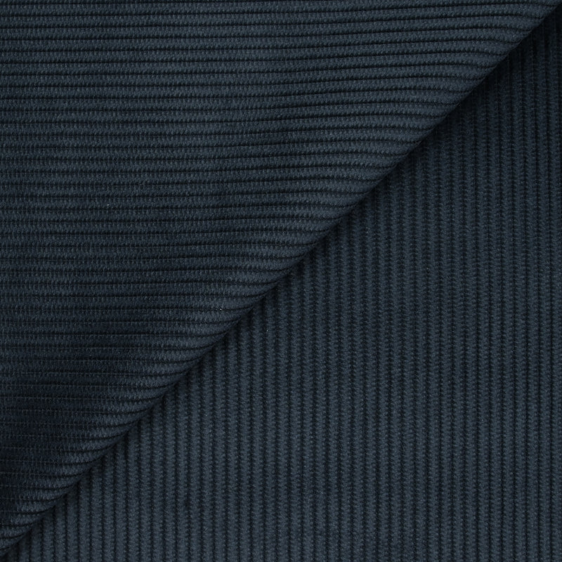Velours côtelé de coton 4mm bleu nuit