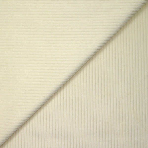 Velours côtelé de coton 4mm écru