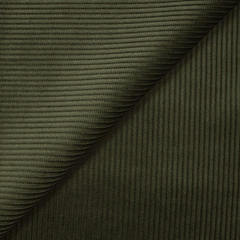 Velours côtelé de coton 4mm vert militaire
