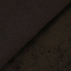Velours côtelé sherpa double face marron