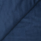 Velours de coton élasthanne fantaisie Adrinana bleu foncé