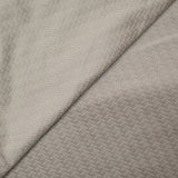 Velours de coton ras labyrinthe gris