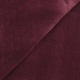 Velours de coton ras prune