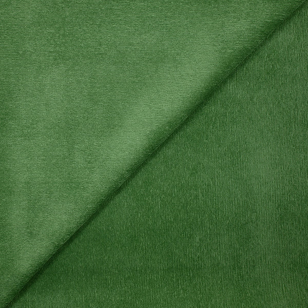 Velours polyester fine côte matcha